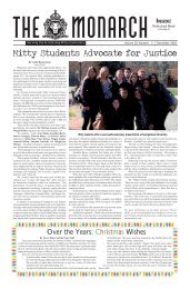 The Monarch Edition 20.2 December 2010 (pdf) - Archbishop Mitty ...