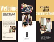 Brochure (pdf) - Archbishop Mitty High School