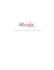 The 2008-09 Annual Report and Honor Roll of ... - Albright College