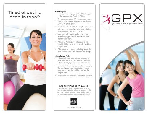 to download the GPX brochure - Bellevue Club