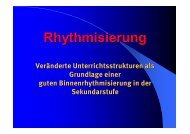 Rhythmisierung - Sachsen