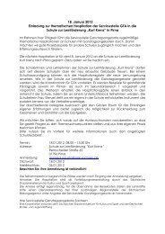 18. Januar 2012 Einladung zur thematischen Hospitation ... - Sachsen