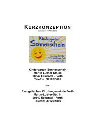 Kindergarten Sonnenschein Martin-Luther-Str. 8a 90542 Eckental