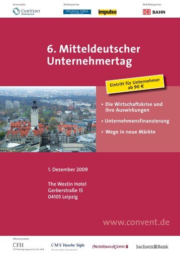 6. Mitteldeutscher Unternehmertag - Sachsen Bank