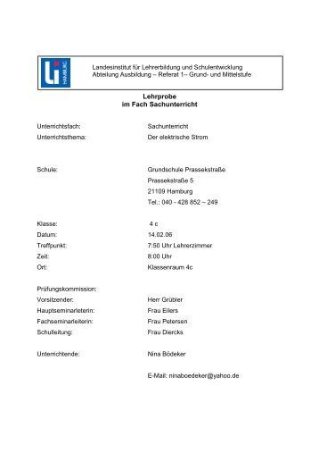 LP boedekerLeiter und Nichtleiter - Sachunterricht Petersen