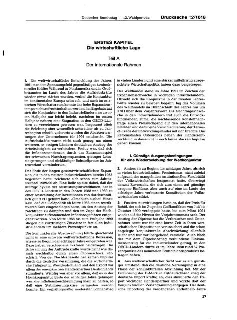 Jahresgutachten 1991/92 - SachverstÃ¤ndigenrat zur Begutachtung ...