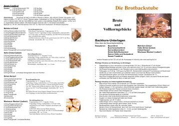 Die Brotbackstube - Sackl-gutruf.at