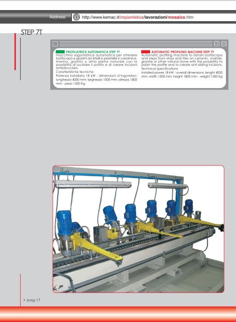 Lavorazioni - Catalogo - Sacmi