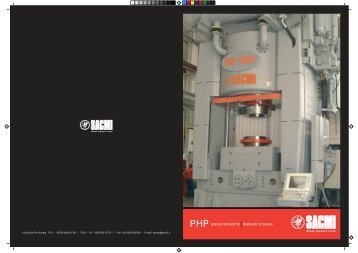 PHP presse idrauliche hydraulic presses - Sacmi