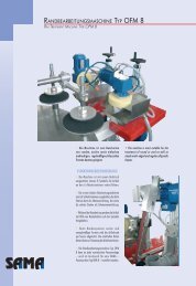 RANDBEARBEITUNGSMASCHINE TYP OFM 8 - Team By Sacmi