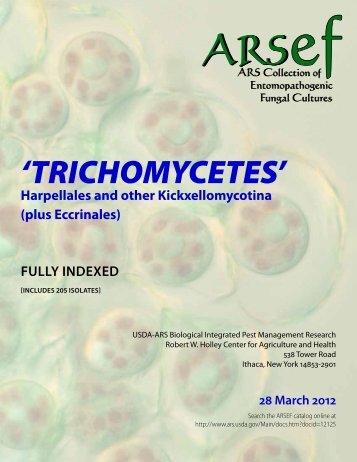 TRICHOMYCETES - Agricultural Research Service - US Department ...