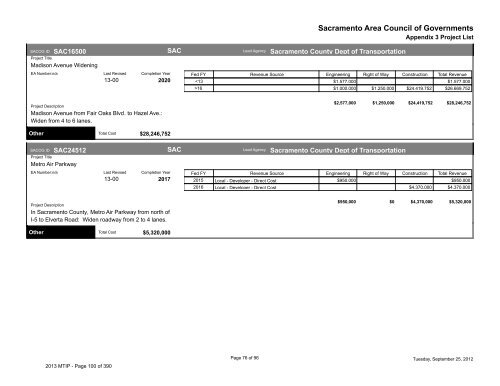 2013/16 Metropolitan Transportation Improvement Program ... - sacog