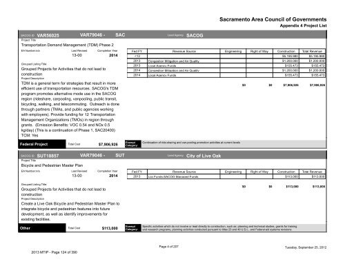 2013/16 Metropolitan Transportation Improvement Program ... - sacog