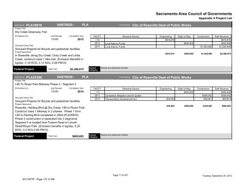 2013/16 Metropolitan Transportation Improvement Program ... - sacog