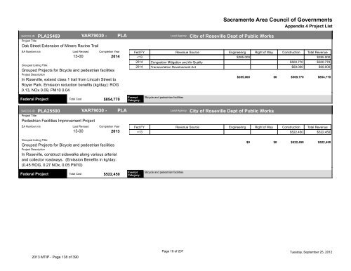 2013/16 Metropolitan Transportation Improvement Program ... - sacog