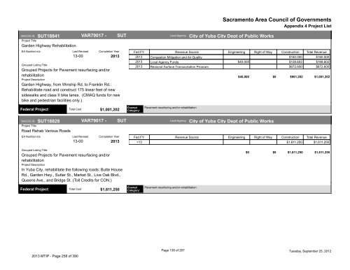 2013/16 Metropolitan Transportation Improvement Program ... - sacog