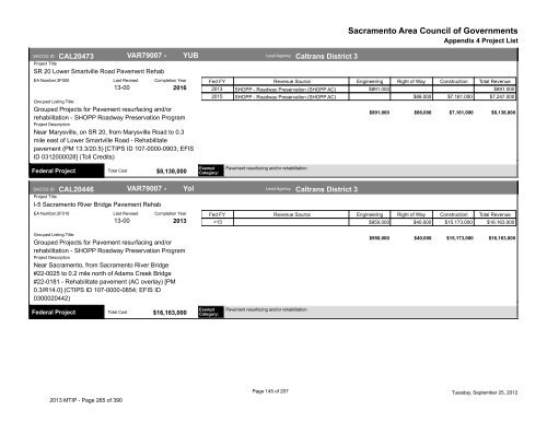 2013/16 Metropolitan Transportation Improvement Program ... - sacog