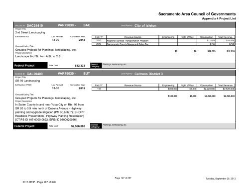 2013/16 Metropolitan Transportation Improvement Program ... - sacog