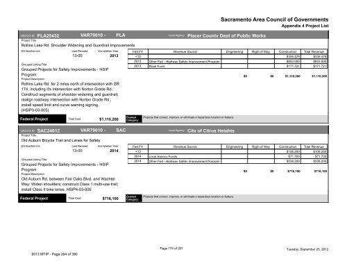 2013/16 Metropolitan Transportation Improvement Program ... - sacog