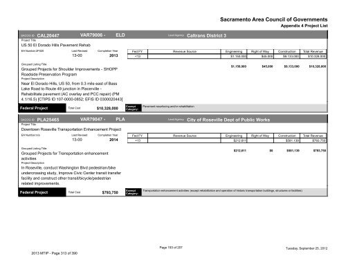 2013/16 Metropolitan Transportation Improvement Program ... - sacog