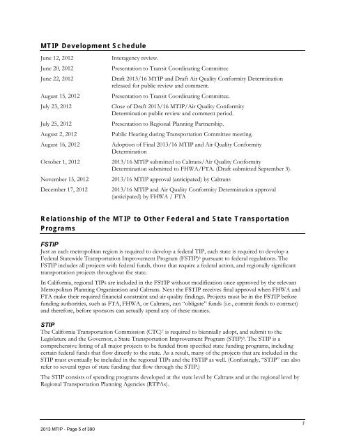 2013/16 Metropolitan Transportation Improvement Program ... - sacog