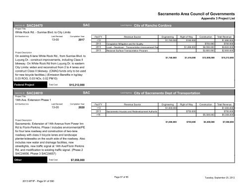 2013/16 Metropolitan Transportation Improvement Program ... - sacog