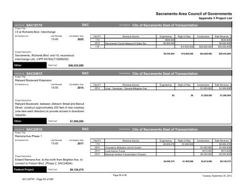 2013/16 Metropolitan Transportation Improvement Program ... - sacog