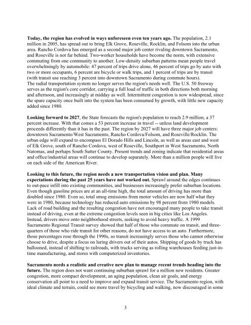 SACOG Conformity Determination