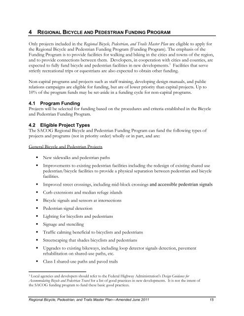 Bicycle and Pedestrian Master Plan - sacog