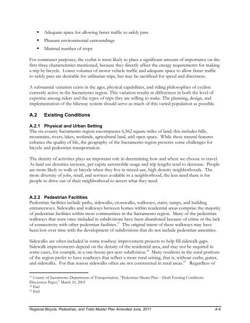 Bicycle and Pedestrian Master Plan - sacog