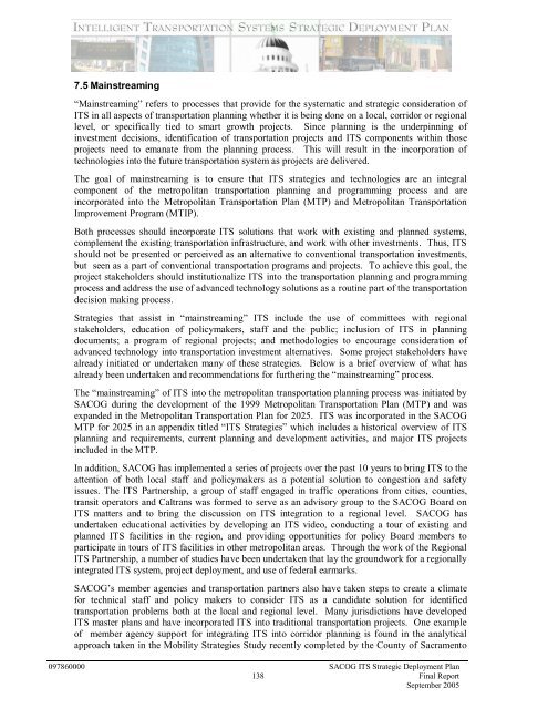 Strategic Deployment Plan - sacog