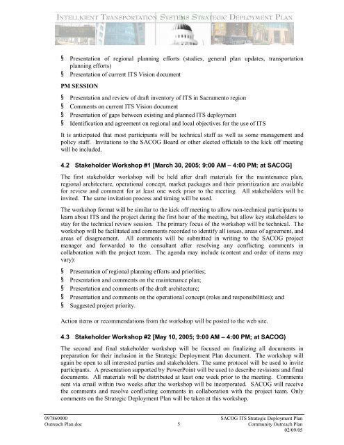 Strategic Deployment Plan - sacog