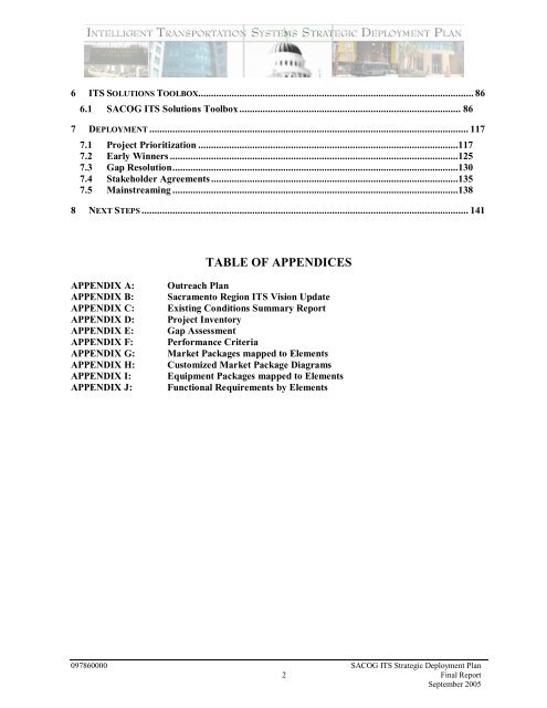 Strategic Deployment Plan - sacog