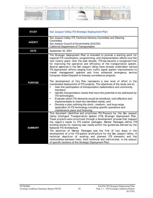 Strategic Deployment Plan - sacog