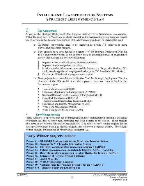 Strategic Deployment Plan - sacog