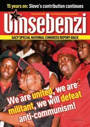 Special National Congress Political Report - South African ...