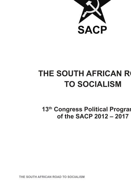 13th Congress Political Programme of the SACP 2012 - 2017