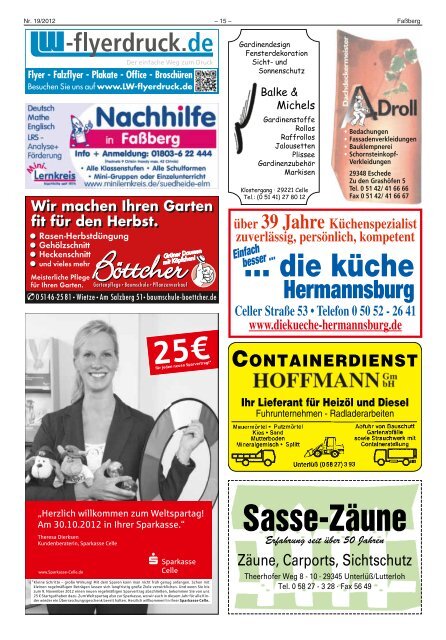 Ausgabe 19 (vom 18.10.2012) als PDF-Format - Gemeinde Faßberg