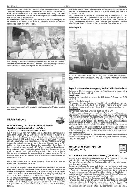 Ausgabe 19 (vom 18.10.2012) als PDF-Format - Gemeinde Faßberg