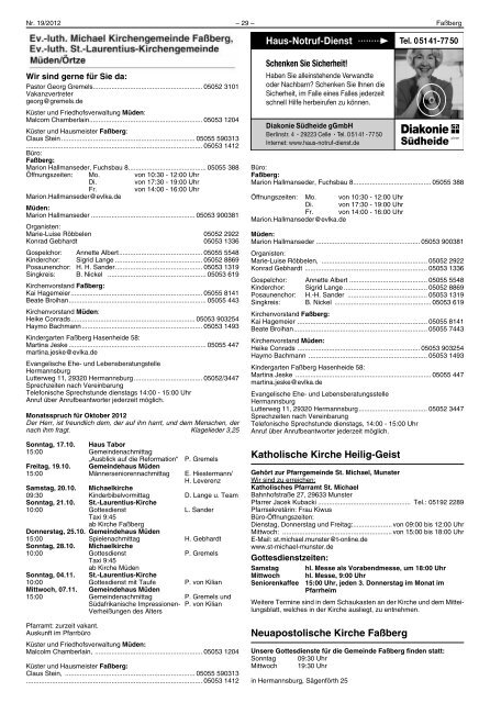 Ausgabe 19 (vom 18.10.2012) als PDF-Format - Gemeinde Faßberg