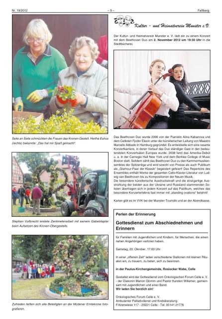 Ausgabe 19 (vom 18.10.2012) als PDF-Format - Gemeinde Faßberg