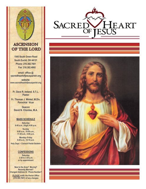 June 5, 2011 - Sacred Heart of Jesus Parish