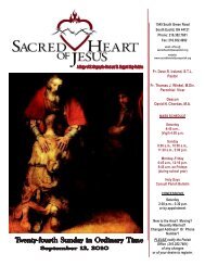 September 12, 2010 - Sacred Heart of Jesus Parish