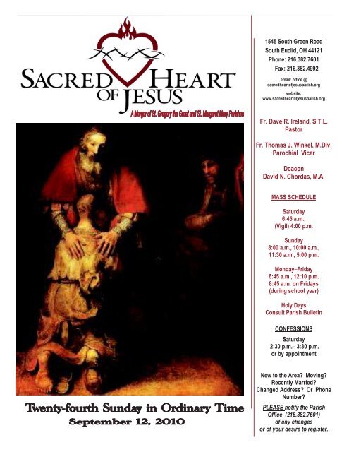 September 12 2010 Sacred Heart Of Jesus Parish