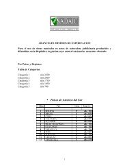 • Países de América del Sur - Sadaic