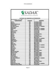 LISTADO DE GENEROS AUTORIZADOS.XLS - Sadaic