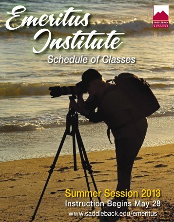 Summer Session 2013 Schedule of Classes - Saddleback College