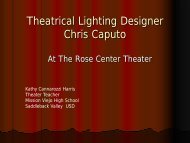 At The Rose Center Theater - Saddleback College