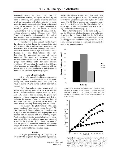 Volume 6, Spring 2008 - Saddleback College