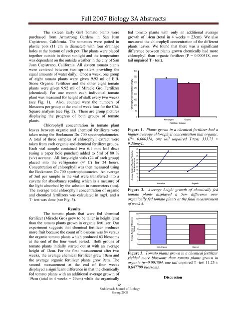 Volume 6, Spring 2008 - Saddleback College